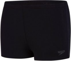 Spodenki kąpielówki dla dzieci Speedo Essential. Czarne kąpielówki dla chłopców Speedo, bez wzorów, z materiału. Za 91.98 zł.