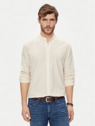 Pepe Jeans Koszula Pamphill PM308499 Beżowy Regular Fit. Brązowe koszule męskie Pepe Jeans, m, bez wzorów, z bawełny, bez kołnierzyka, bez ramiączek. Za 439.99 zł.