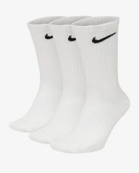 Skarpety Nike Value Cotton 3 pary wysokie. Białe skarpety męskie Nike, bez wzorów, z bawełny. Za 99.99 zł.