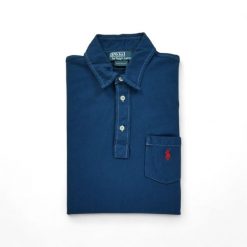 Second life - Męski polo z krótkim rękawem - Jak nowy. Niebieskie buty sportowe męskie Ralph Lauren, bez zapięcia, na golfa. Za 88.79 zł.