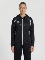 Damska bluza dresowa z kapturem Hummel Core 2.0. Białe bluzy sportowe damskie Hummel, xl, bez wzorów, z dresówki, z kapturem, na fitness i siłownię. Za 302.50 zł.