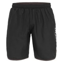 Szorty do biegania Macron Bazalt. Czarne krótkie spodenki sportowe męskie Macron, s, bez wzorów, z materiału, do biegania. Za 175.00 zł.