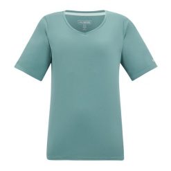 T-shirt Damski W Serek Fingal. Zielone koszulki sportowe damskie Regatta, bez wzorów, sportowe, bez kołnierzyka. Za 76.99 zł.