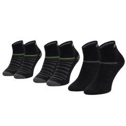 Skarpetki sportowe dla dorosłych 3PPK Unisex Mesh Ventilation Quarter Socks. Czarne skarpety damskie Skechers, bez wzorów, z bawełny. Za 29.99 zł.