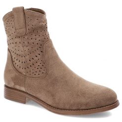 Brązowe Botki S.Barski Modne Obuwie Damskie W Stylu Boho. Brązowe botki damskie S.BARSKI, na wiosnę, boho, bez obcasa, bez zapięcia. Za 159.00 zł.