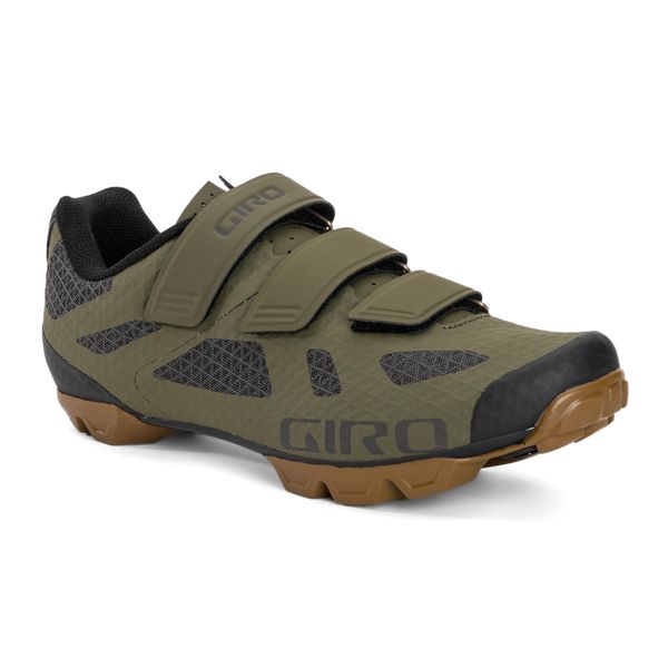 Buty rowerowe MTB męskie Giro Ranger. Zielone buty sportowe męskie GIRO, bez zapięcia, rowerowe. Za 438.95 zł.
