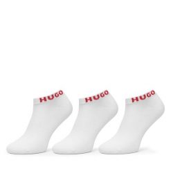 Skarpety krótkie HUGO. Białe skarpety męskie Hugo, bez wzorów. Za 69.99 zł.