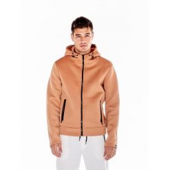 Męska kurtka neoprenowa w kolorach ziemi. Brązowe kurtki sportowe męskie LEONE 1947 APPAREL, l, bez wzorów, z neoprenu, trekkingowe. W wyprzedaży za 223.60 zł.