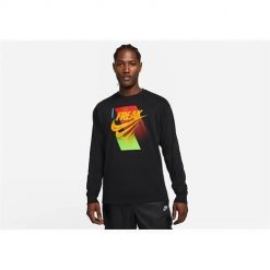 Koszulka sportowa męska Nike DM2451010. Czarne koszulki sportowe męskie Nike, m, bez wzorów, z bawełny, bez kołnierzyka, bez ramiączek. Za 179.00 zł.