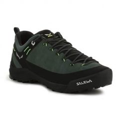 Buty trekkingowe męskie Salewa Wildfire Leather. Zielone trekkingi męskie Salewa, trekkingowe. Za 692.00 zł.