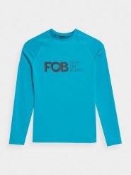 4F Longsleeve do pływania z filtrem UV dziecięcy 146 (10-11 lat). Niebieskie t-shirty i topy dla dziewczynek 4f, bez wzorów, z dzianiny, bez ramiączek. Za 119.99 zł.