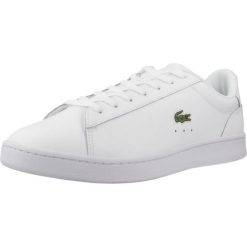 Sneakersy męskie Carnaby Set buty sportowe tenisówki trampki białe. Białe trampki męskie Lacoste, bez wzorów, sportowe, bez zapięcia. Za 419.00 zł.