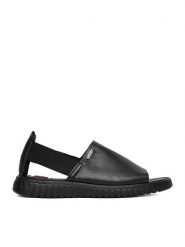 Go Soft Sandały CEO-LA319143-6 Czarny. Czarne sandały damskie GO SOFT, bez wzorów, z materiału, bez obcasa, na płaskiej podeszwie, bez zapięcia. Za 139.99 zł.