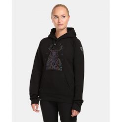Damska bawełniana bluza z kapturem Kilpi LTD BELLATRIX-W. Czarne bluzy damskie Kilpi, s, bez wzorów, z bawełny, z kapturem. Za 318.77 zł.