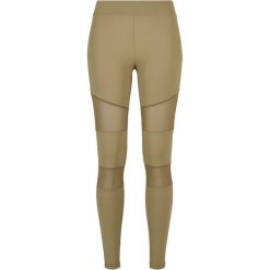 Legginsy damskie Urban Classics Tech Mesh. Zielone legginsy damskie Urban Classics, bez wzorów, z meshu. Za 149.50 zł.
