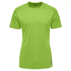 Koszulka sportowa T-shirt Hummel Authentic. Zielone koszulki sportowe męskie Hummel, xl, bez wzorów, z tkaniny, bez kołnierzyka, bez ramiączek. Za 109.00 zł.