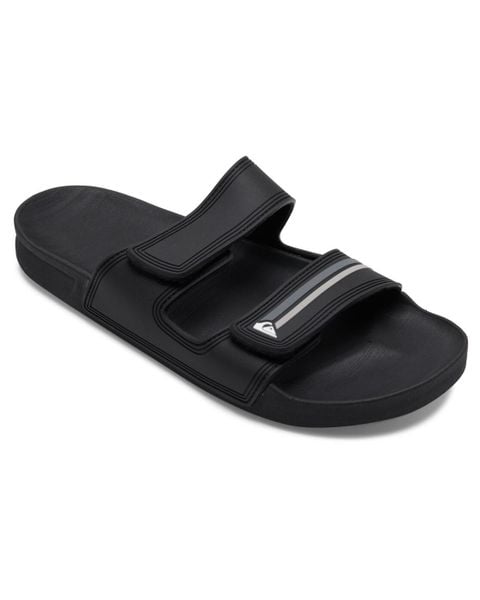 Sandały dla Mężczyzn RIVI DOUBLE Multicolore. Czarne sandały męskie Quiksilver, z materiału, bez zapięcia. Za 129.99 zł.