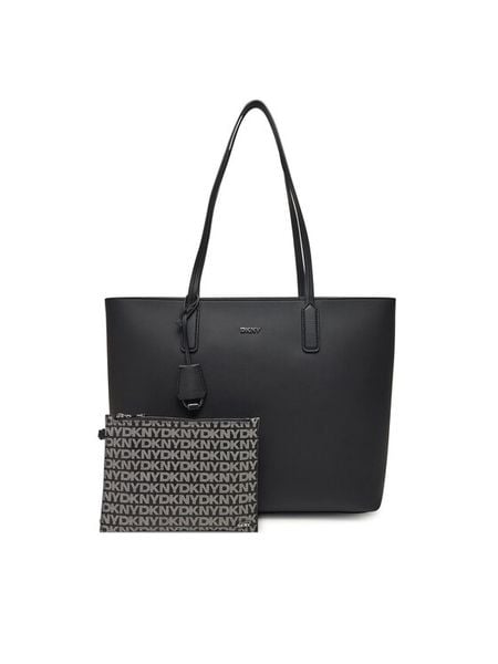 DKNY Torebka R44AYI42 Czarny. Czarne torebki do ręki damskie DKNY, bez wzorów, ze skóry, bez dodatków. Za 476.99 zł.