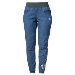 Spodnie wspinaczkowe RAFIKI z lekkiego denimu dla kobiet. Niebieskie spodnie materiałowe damskie Rafiki, l, bez wzorów, z denimu. Za 374.85 zł.