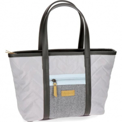 Torebka w kolorze jasnoniebiesko-szarym - (S)42 x (W)26,5 x (G)15 cm. Niebieskie torby na ramię damskie marki Pepe Jeans. W wyprzedaży za 139.95 zł.