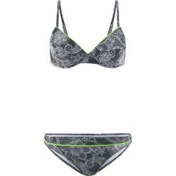 Bikini na fiszbinach (2 części) bonprix czarno-biały. Bikini damskie marki bonprix. Za 49.99 zł.