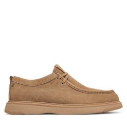 Półbuty Tommy Hilfiger. Brązowe półbuty na co dzień męskie Tommy Hilfiger, z nubiku, bez zapięcia. Za 649.99 zł.
