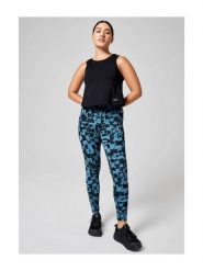Legginsy Casall Essential Tights Printed 40. Niebieskie legginsy sportowe damskie Casall, s, bez wzorów, z elastanu, z podwyższonym stanem, długie, na fitness i siłownię. Za 299.99 zł.