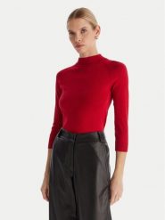 ACCESS FASHION Golf 54-8072 Czerwony Slim Fit. Czerwone swetry damskie ACCESS FASHION, m, bez wzorów, z wiskozy, bez kołnierzyka, bez ramiączek, bez kaptura. Za 379.99 zł.