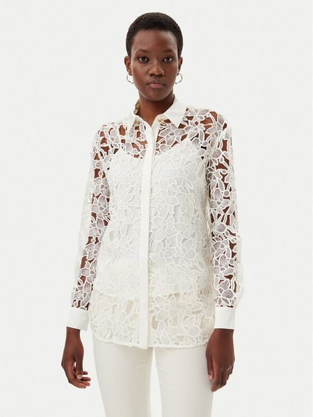 Marciano Guess Koszula 5GGH35 7318A Écru Regular Fit. Bluzki damskie Marciano Guess, z aplikacjami, z syntetyku, bez kołnierzyka, bez ramiączek. Za 469.99 zł.