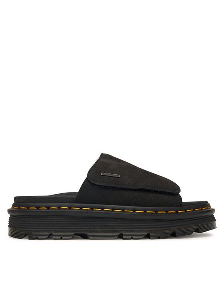 Dr. Martens Klapki Zebzag DM42409001 Czarny. Czarne klapki damskie Dr. Martens, bez wzorów, bez obcasa. Za 679.99 zł.