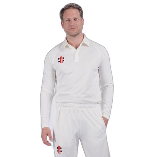 Koszulka polo z długim rękawem Gray-Nicolls Matrix V2. Białe bluzki z długim rękawem męskie GRAY-NICOLLS, m, bez wzorów, bez ramiączek. Za 192.50 zł.