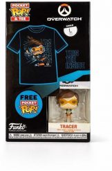 Funko Pop Funko T-shirt + Pocket Pop Overwatch Tracer (63465). T-shirty męskie Funko Pop, m, bez wzorów, bez kołnierzyka. Za 61.33 zł.