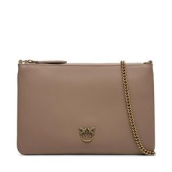 Torebka PINKO. Brązowe torebki do ręki damskie Pinko, bez wzorów, wizytowe, bez dodatków. Za 719.99 zł.