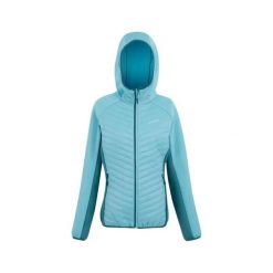 Damska kurtka hybrydowa Regatta Andreson. Niebieskie kurtki sportowe damskie Regatta, bez wzorów, z puchu, bez kaptura, trekkingowe. Za 285.00 zł.