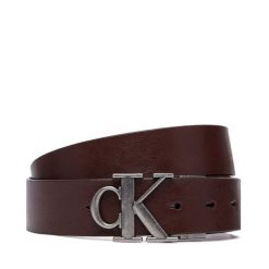 Pasek Calvin Klein. Brązowe paski damskie Calvin Klein, bez wzorów. Za 289.99 zł.