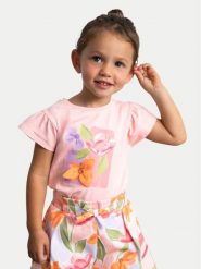 Mayoral Top 3007 Pomarańczowy Regular Fit. Brązowe t-shirty i topy dla dziewczynek Mayoral, bez wzorów, z bawełny, bez ramiączek. Za 79.99 zł.