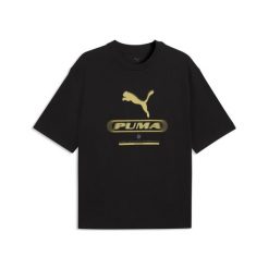 Męska koszulka PUMA Sport Boxy Street z nadrukiem PUMA. Białe koszulki sportowe męskie Puma, na wiosnę, m, bez wzorów, z bawełny, bez kołnierzyka, bez ramiączek. Za 129.00 zł.