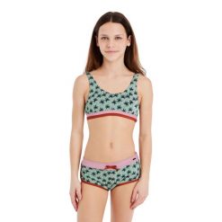 Dziewczęcy dwuczęściowy kostium kąpielowy Protest Prtananas. Zielone stroje kąpielowe dla dziewczynek Protest, bez wzorów. Za 227.00 zł.