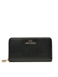 Armani Exchange Portfel XW000359 AF12040 UC001 Czarny. Czarne portfele damskie Armani Exchange, bez wzorów, z materiału. Za 329.99 zł.