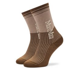 Skarpety długie Max Mara Leisure. Brązowe skarpety damskie Max Mara Leisure, bez wzorów. Za 129.99 zł.
