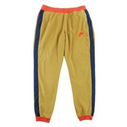 Second life - Nike spodnie dresowe męskie polarowe brązowe - Jak nowy. Brązowe spodnie sportowe męskie Nike, l, bez wzorów, z dresówki, do biegania. Za 170.36 zł.