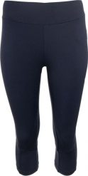 Legginsy 3/4 Tempura damskie Athl. dpt Navy Blue. Czarne legginsy damskie VOXOM, s, bez wzorów, z elastanu, do biegania. Za 145.99 zł.