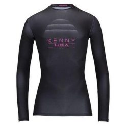 Koszulka z długim rękawem dla kobiet Kenny Charger. Czarne bluzy sportowe damskie KENNY, bez wzorów, bez kołnierzyka, bez ramiączek, rowerowe. Za 269.50 zł.