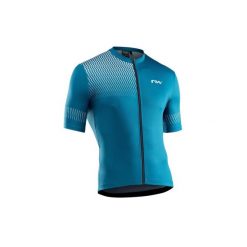 Koszulka rowerowa męska NORTHWAVE ORIGIN Jersey niebieska. Niebieskie bluzy męskie Northwave, m, bez wzorów, z jersey, bez kaptura. Za 140.00 zł.