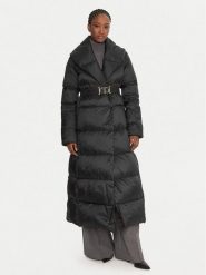 TWINSET Płaszcz zimowy 252TT2050 Czarny Regular Fit. Czarne płaszcze damskie Twinset, na zimę, bez wzorów, z syntetyku, bez kaptura. Za 1,689.00 zł.