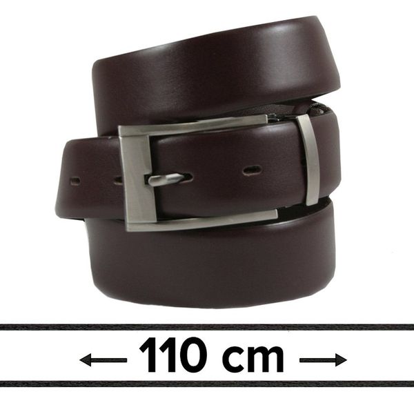 Pasek do Spodni Męski, Ciemny Brązowy 110cm, Skórzany, Elegancki, Możliwość Skrócenia -ZET. Brązowe paski damskie Zet, bez wzorów, ze skóry, eleganckie. Za 89.00 zł.