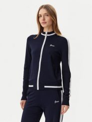 Guess Bluza V5GQ01Z3D60 Granatowy Regular Fit. Niebieskie bluzy damskie Guess, m, z aplikacjami, z wiskozy, bez kaptura. Za 259.99 zł.
