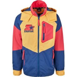 Kurtka Urban Classics starter multicolored logo. Czerwone kurtki męskie Urban Classics, uniwersalny, bez wzorów, z meshu, sportowe, bez kaptura. Za 424.95 zł.