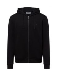 GUESS Męska kurtka z kapturem Mężczyźni Bawełna czarny jednolity, S. Czarne kurtki męskie Guess, m, z aplikacjami, z bawełny, z kapturem. Za 299.95 zł.