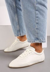 Beżowe Klasyczne Tenisówki z Ekoskóry Verianns. Brązowe trampki i tenisówki damskie Born2be, bez wzorów, z jeansu, eleganckie, bez zapięcia. Za 84.99 zł.